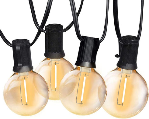 SUNTHIN Globe Outdoor String Lights, 27FT Patio Lights with 14 G40 Shatterproof