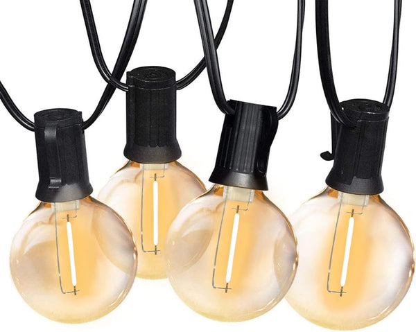 SUNTHIN Globe Outdoor String Lights, 27FT Patio Lights with 14 G40 Shatterproof