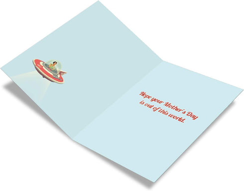 NobleWorks Happy Mother's Day Card, Funny Greeting Notecard for Mom, Stepmom, with Envelope