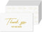 Package Inserts - Thank You For Your Order Business Note Cards, 100 Per Pack, 2 x 3.5” Thick Card Stock (Gold)