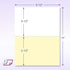 NextDayLabels Pack of 500 Sheets | 8-1/2 x 11" 2 Part Perforated Paper for Invoices, Receipts (White/Yellow)