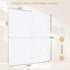 FZK Peg Board, 4 Pack Plastic Wall Organizer, White Pegboard, No Drilling Required, 24x24 inch for Craft Room