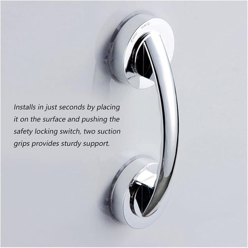 ONQendDv Grab Bars for Wall,No-Punching Bathroom Suction Cup Handle Grab Bar for Shower Room Safety Door Handle