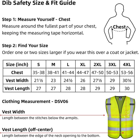 Reflective Mesh Vest, High Visibility with Pockets and Zipper, Construction Work ANSI Class 2 Yellow