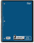 iScholar 3-Subject Wirebound Notebook, 120 Sheets, Wide Ruled, 10.5 x 8-Inches, Cover Color May Vary