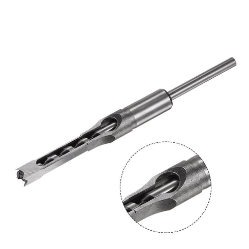 uxcell Square Hole Drill Bit, 7/16" High-Carbon Steel Hollow Chisel Mortise Power Tool for Woodworking
