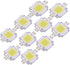 LED Chip Bulb, 10Pcs 10W Warm/Cool White SMD Chip COB DC 9-12V for Lamp Flood Light Replacement