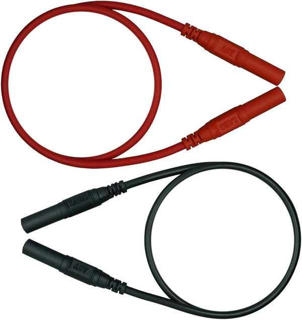AST Labs 120 inch Test Lead Extension Cable, Banana Plug 4 mm Straight-Straight (Black & Red)
