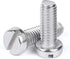 RQNKJJCE 2/4/10/25/50pcs M1.6 M2 M2.5 M3 M4 M5 M6 M8 M10 GB65 304 Bolt(14mm,10Pcs M4) Stainless Steel Slotted Flat