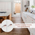 4X Polished Chrome Cabinet Hardware Round Mushroom Knob Drawer Handles, 30mm/1.18" for Kitchen Cupboard