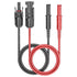 Goupchn Safety Banana Plugs to Solar Connectors, 2PCS Red Black 3.3ft Test Cables for Photovoltaic Solar Panel