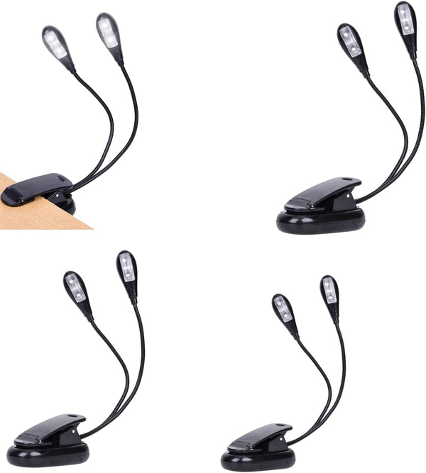 TEECOO 4 Pack Music Stand Lights, Eye Caring Clip-on Piano Light, USB