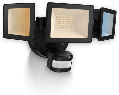 ALUSSO Motion Sensor Outdoor Lights Hardwired(Not Solar),Flood Lights Outdoor 120V, Dusk to