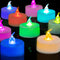 LANKER Flameless Candles with 6H Timer, 7 Color Changing LED Tea Lights,