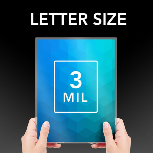 GBC Laminating Sheets, Self Adhesive Pouches, Letter Size, Glossy, 10 Pack, 3 Mil, SelfSeal