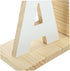 KALLORY Letter a Shaped Wooden Book Holder Book End for Desk Stylish Reading Organizer for Home Office Classroom