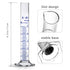 Thick Glass Graduated Cylinder 5ML with Hexagon Base and One Glass Dropper for Measuring Liquid