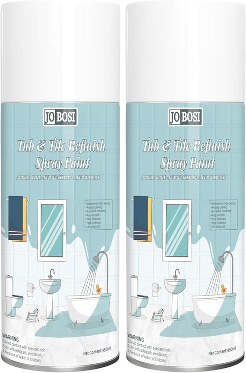 16 Oz *2 pack- White Ceramic Tub Spray Paint FL High-performance aerosol spray gun kit, Household appliances