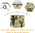 Yxelume 11.8x9.05 Inch, Bamboo Lampshade, Cylindrical, Translucent Bucket Design, Tropical Green Plants Pattern