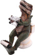 Dinosaur Sitting on a Toilet Tape Dispenser, Unique Desk Accessory, Funny Office Supplies, 5.5 Inches by Wowser