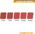POWERTEC 1 x 30 Inch Sanding Belt, 15PK, 3 Each of 40/80/120/240/400 Grits, Aluminum Oxide Belt Sander Assortment