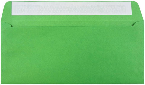 JAM PAPER #10 Business Colored Envelopes with Peel and Seal Closure - 4 1/8 x 9 1/2 - Green Recycled - 50/Pack