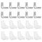 50PCS 2.8mm Crimp Terminal Spade Connector with 50PCS Insulating Sleeves for Equipment Switch