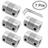 AFUNTA 5 Pcs Flexible Couplings 5mm to 8mm for NEMA 17 Stepper Motors - Compatible with Small CNC Machines & 3D Printers
