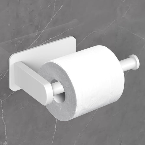 VAEHOLD Toilet Paper Holder Self Adhesive Kitchen Washroom Adhesive Toilet Roll Holder No Drilling for Bathroom Stick