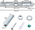 LUORNG 4 Sets 4 Inch Silver Pendant Light Plate Luminaire Mounting Bracket Kit Lamp Crossbar Mounting Bracket Universal