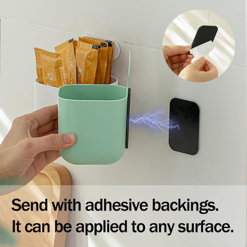 MORNITE Fridge Magnetic Cup Storage Rack, Organizer for Pen, Holder for Laundry and Desks