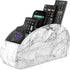 SITHON Remote Control Holder with 5 Compartments, PU Leather Remote Caddy Desktop Organizer for TV, Media