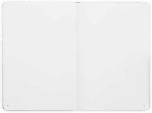 Minimalism Art Premium Hard Cover Notebook Journal, Classic 5" x 8.3", 122 Numbered Pages, Gray