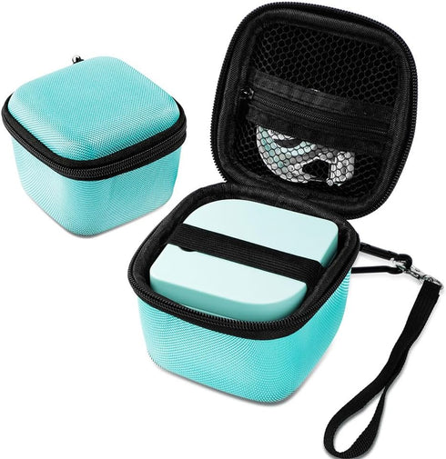 Phomemo P12 Case | Storage Bag for P12 & P12 Pro Label Maker with Mesh Pocket for Label Tapes (Green)