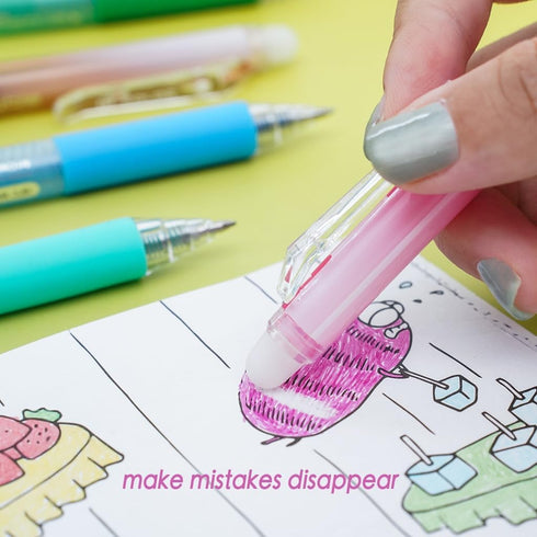 ArvezVoy 36Pcs 0.7 mm, Colored Erasable Gel Pens, Click Fine Point Quick-Drying, Make Mistakes DisappearRetractable