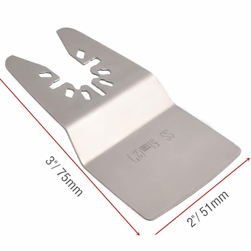Ettonsun 15 Pieces Oscillating Tool Scraper Blades, 2 Inch Rigid Floor Scraper Blades for Paint Removal