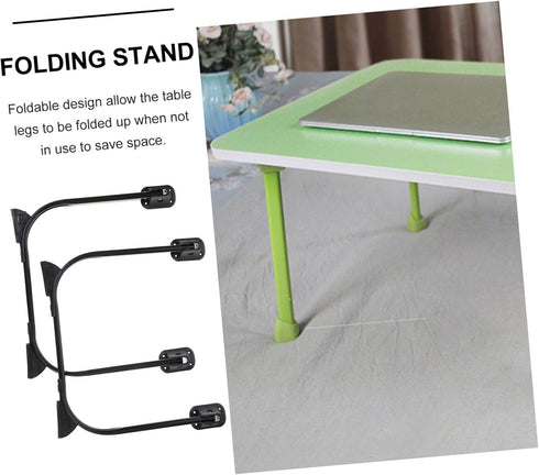 2pcs Holibanna Foldable Hairpin Table Legs Metal Furniture Legs for Coffee Table TV Stand Sofa Sturdy and Modern Design