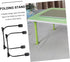 2pcs Holibanna Foldable Hairpin Table Legs Metal Furniture Legs for Coffee Table TV Stand Sofa Sturdy and Modern Design