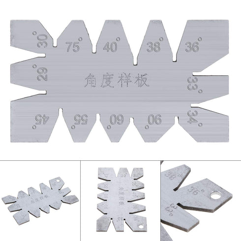 Cutting Angle Gage Template Metalworking Screw Thread Gauge Measuring Tool Stainless Steel