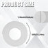 Backer Rod 1/4 Inch, EPDM Rubber Foam Caulk Saver 50' White Weather Strip Seal for Concrete Joints, Wall Cracks, Driveway and Joint Fillers.