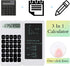 Calculator,calculators Desktop with Writing Screen, Large Display, and Quiet Design - Ideal for Students and Office Workers (White)