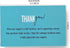 RXBC2011 Pack 100 Thank You for your support Cards Handwritten Lettering Design Thank you small business Card of (Aqua)