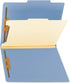 Smead Classification File Folder - 1 Divider, 2" Expansion, Letter Size, Blue, 10 per Box (13701)