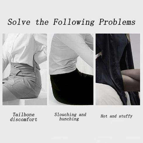 JMXBTMDU Tailbone, Orthopedic Cushion - Memory Foam Seat Cushion with Lumbar Support Pillow, Instant Relieve Pressure