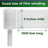 IDL Packaging 5"x 1000' Stretch Wrap Mini Roll 80 Gauge with Cardboard Handle (Pack of 2 Rolls) - Extra Sticky Clear