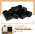 1" 12 Pack) VOCOMO Round Rubber Chair Leg Tips Caps, Chair Leg Floor Protectors Furniture Legs Caps Non Slip Reduce