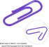 MECCANIXITY 600 Count Small Paper Clips 1.1 Inch, Vinyl Coated Purple Box for Organizing Office Home