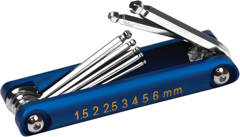 Performance Tool 20148 Metric Long Arm Hex Key Set, Chrome Vanadium Steel with Ball Ends