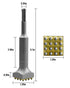 6 Inch x 1 1/4 Inch SDS Plus Bushing Tool for Concrete Stone Brick Wall, Square Head Bushing Bit (SDS Plus 16 Pins)