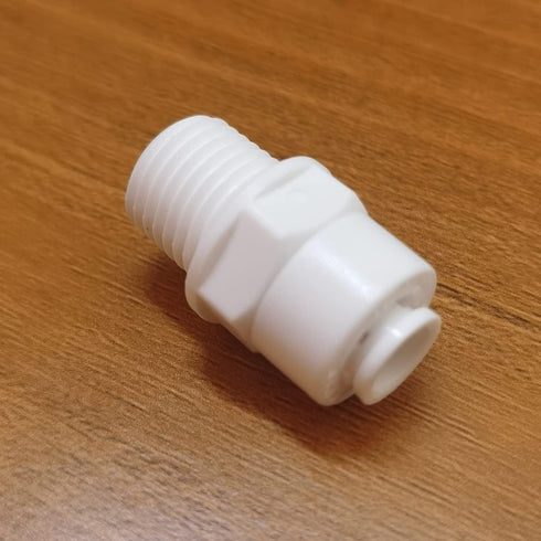Malida Male Push To Connect Tube Fitting, Quick Connector for Water Purifiers (1/4 NPT Male x 1/4 OD Tube)